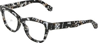 Off-white Off White Unisex zonnebril voor volwassenen, model 7g, met spikkelpatroon (Havana)