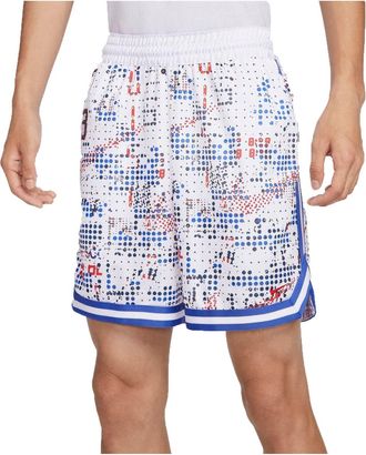 Nike DNA Dri-FIT Basketball Shorts Asia Sizing White Multi-Color FZ0686-100