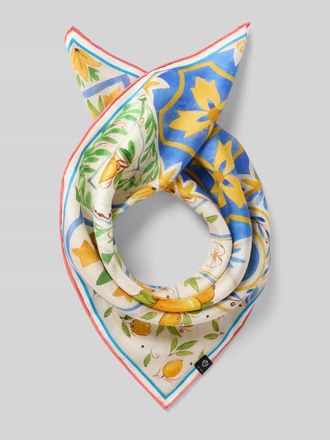 Fraas Seidentuch mit floralem Allover-Print Modell Nicki in Hellblau, Gr&ouml;&szlig;e 1