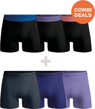 Muchachomalo Heren Boxershorts - 3+3 Pack - Mannen Onderbroeken