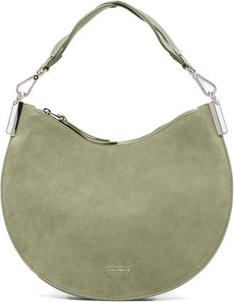 Coccinelle Borsa a spalla media in pelle scamosciata - Verde