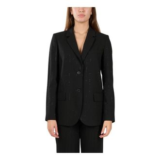 Twinset Dames, Jassen, Zwart, Maat: L Wol