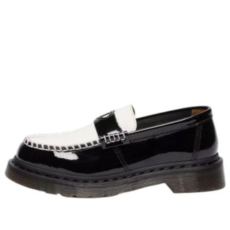 Dr. Martens (WMNS) Dr. Martens Penton Heart Two-Tone Arcadia Loafers Black White 41676001