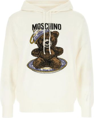 Moschino Animalier Hoodie - Heren - Hoodies - Wit - XL - Katoen - Hoodies & sweatvesten