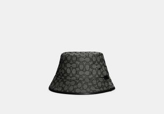 Coach Signature Jacquard Bucket Hat