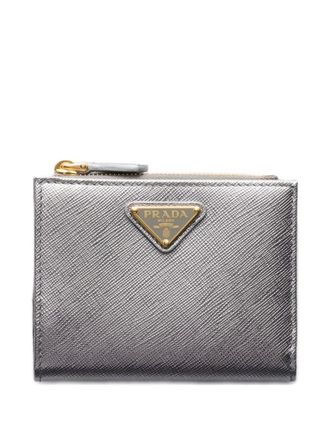 Prada leather wallet - women - CALFSKIN - One Size - Grey
