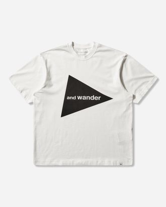 And Wander Men s Logo T-Shirt White