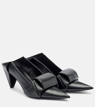 Loewe Origami leather mules