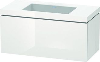 Duravit Lavamanos Duravit L-cube Con Base Mural, 100x48 Cm, 1 Caj&oacute;n, Sin