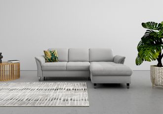 Sit&more Ecksofa »Maggiore L-Form« wahlweise mit Kopfteilverstellung, Bettfunktion und Bettkasten