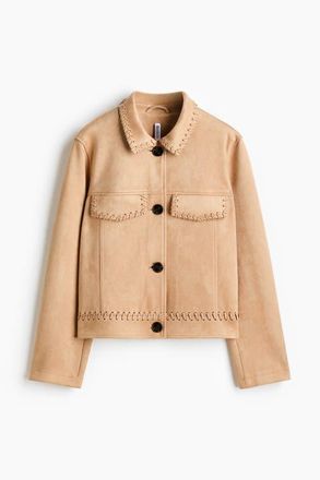 H&M Short Jacket in Beige at Nordstrom, Size Xx-Large