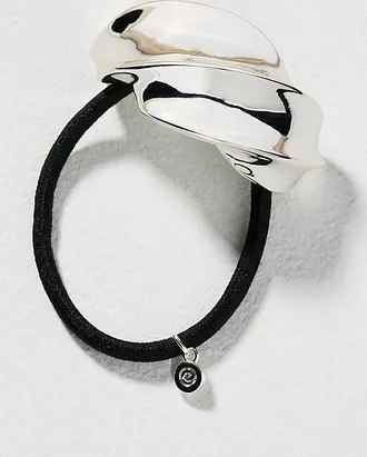 Ettika Silver Twist Hair Tie