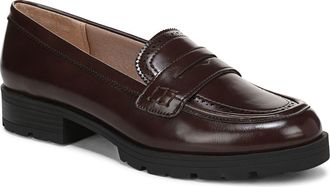 Life Stride London 3 Platform Penny Loafer in Cognac Brown at Nordstrom, Size 7.5