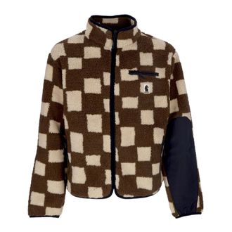 Market Chess Club Teddy Bear Sherpa Jack - Heren - Vesten met rits - Bruin - M - Polyester - Hoodies & sweatvesten