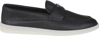Prada Mocassino - Heren - Loafers - Zwart - 42 EU - Leer - Schoenen