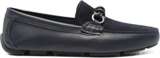 Ferragamo Gancini-buckle Leather Loafers