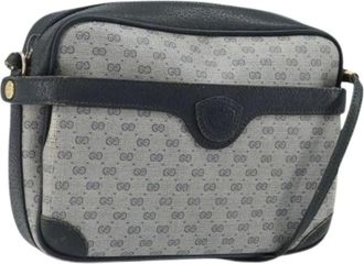 Gucci Pre-owned Cross Body Bags, female, Blue, Size: ONE SIZE Pre-owned Vintage Shoulder Bag