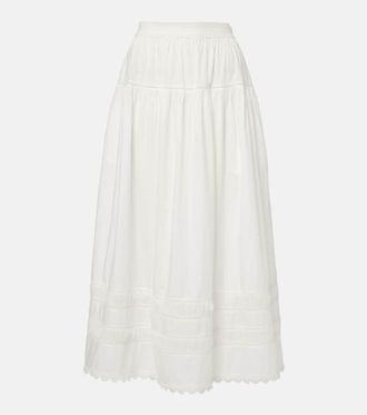 Ulla Johnson Harlow cotton poplin maxi skirt
