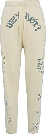 Nike Jordan Mens Air Jordan why Not Alphabet Printing Casual Sports Pants/Trousers/Joggers Light Yellow DO2502-234