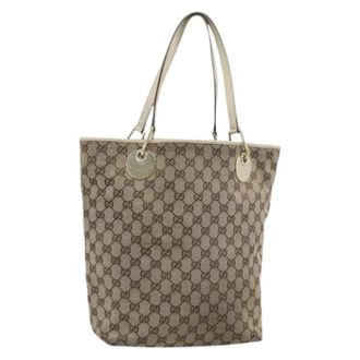 Gucci Pre-owned Vintage GG Canvas Tote - Pre-owned - Mujer - Beige - ONE SIZE