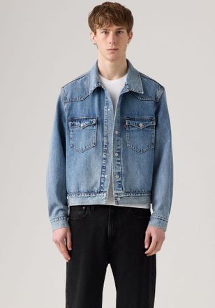 Levi's Jeansjacke LEVIS, Herren, Gr. XL, thats a myth trucker, Denim/Jeans, Obermaterial: 100% Baumwolle, bequem h&uuml;ftlang, Manschette, Jacken Jeansjacke, Wes