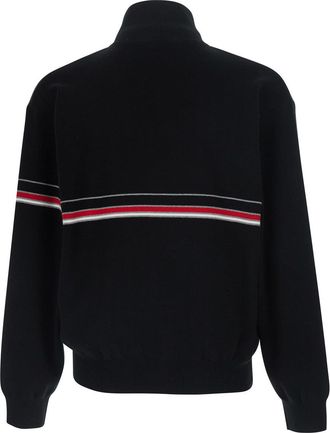 Versace Mens Turtleneck Sweater Black Cotton Tops Top