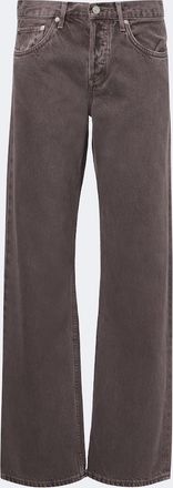 A Gold E Low-rise straight jeans