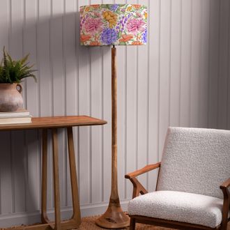 Voyage Maison Kinross Floor Lamp With Idalia Eva Lampshade in Fuchsia