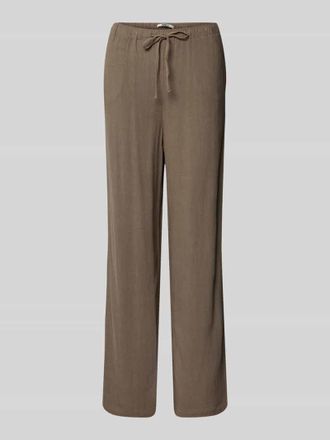 Only Loose Fit Weite Hose aus Viskose-Leinen-Mix Modell SIESTA in Mittelbraun, Gr&ouml;&szlig;e XL/30