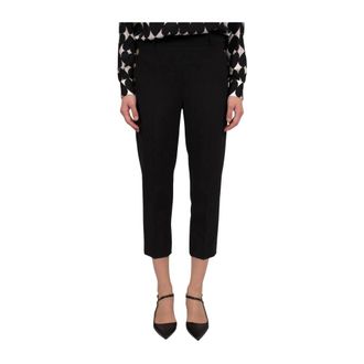 Moschino Cropped Trousers - female - Moschino - Cropped Trousers - Black - S - Trousers