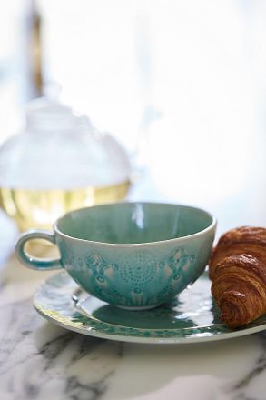 Anthropologie Old Havana Mugs, Set of 4