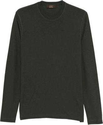 Zanone Maglietta in Icecotton girocollo manica lunga - Heren - Longsleeves - Zwart - 3XL - Tops