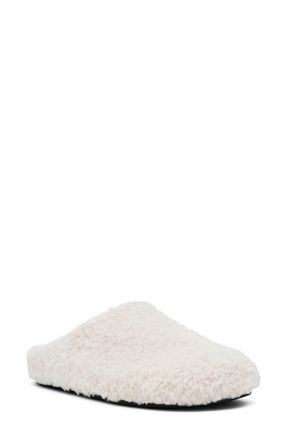 Steve Madden Fond Faux Fur Mule in Off White at Nordstrom, Size 7.5