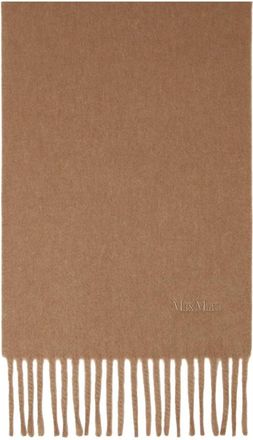 Max Mara Scilli Scarf - Dames - Wintersjaals - Bruin - ONE Size - Wol - Accessoires