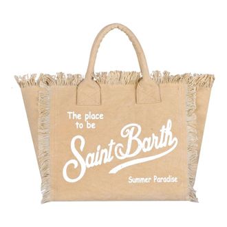 MC2 Saint Barth Tote Bags, female, Beige, Size: ONE SIZE Vanity Shoulder Bag