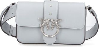 Pinko Medium Grey Handbag With Structured Silhouette And Versatile Carrying Options