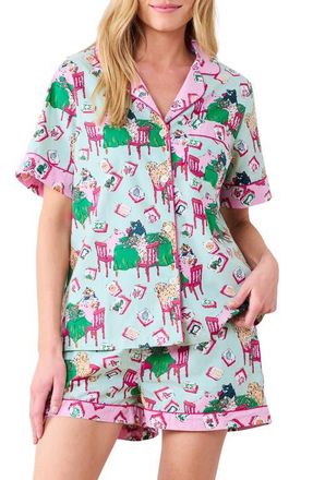 Printfresh Short Organic Cotton Pajamas Set in Pale Jade at Nordstrom, Size X-Large