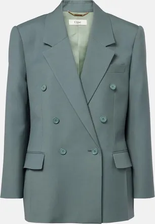 Chlo&eacute; Chlo&eacute; Double-breasted wool blazer