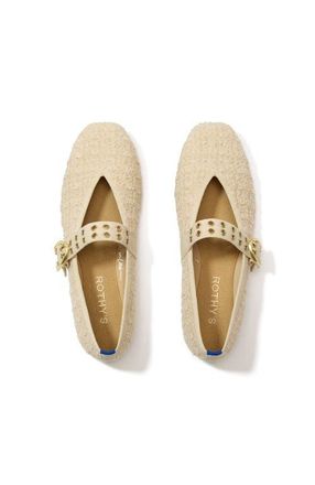 Rothy's The Max Buckle Mary Jane in Pearl Bouclé at Nordstrom, Size 10.5