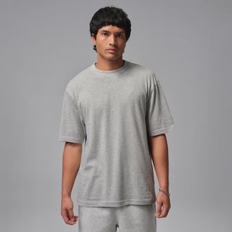 Nike Jordan Mens Jordan Embroidered Jumpman T-Shirt in Grey | IF5566-050