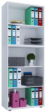ebuy24 Ebuy24 - Estante De Madera Vcm De Pie Gabinete De Archivo De Ahorro De Espacio Dimensiones Aprox. An. 70 X Al. 184 X T. 37 Cm Estante Elegante De Pie 