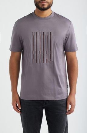 BOSS Thompson Cotton Graphic T-Shirt in Medium Purple at Nordstrom, Size Xx-Large