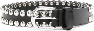 Isabel Marant Zap studed leather belt - women - Calf Leather - 75 - Black