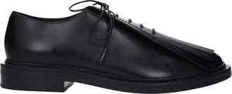 Max Mara Schoenen, Dames, Zwart, 36 EU, Leer, Leren Oxfords en Derbies