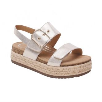 Aetrex Womens Vania Platform Sandal In Champagne
