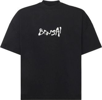 BONSAI Cotton T-Shirt With Logo