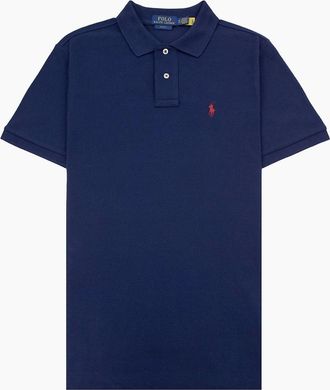 Polo Ralph Lauren Mens Polo Ralph Lauren Slim Fit Short Sleeve Polo Navy - Size: 42
