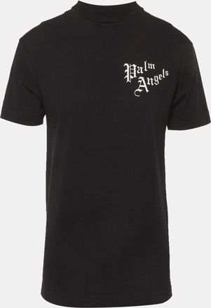Palm Angels Black Back Print Jersey T-Shirt
