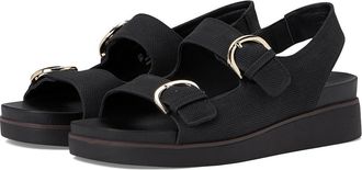 Life Stride Goodie Womens Sandals Black Faux Leather : 8.5 W (C)