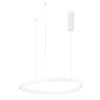 Luce-Ambiente-Design Suspensi&oacute;n Led Klapton en Aluminio Blanco con Funci&oacute;n Cct 85 Cm